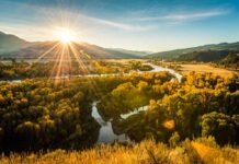 Fiumi, laghi e montagne del Great American West idaho-snake-river-sun-valley