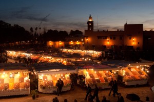 Marocco Marrachek Jemaa el Fna square