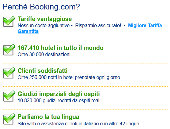 Offerta lampo: Booking.com taglia le tariffe del 50%