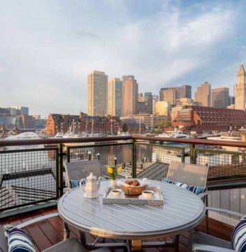 Camere con vista nella baia di Boston Boston-Yacht-Haven-Inn -Marina