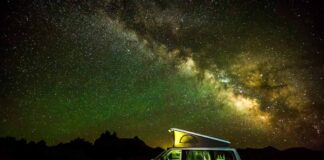 Il buio e le luci dell’America idaho-aurora-boreale-campeggio