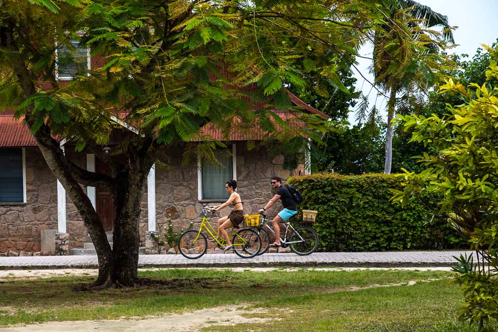 a Digue-Seychelles-bicicletta