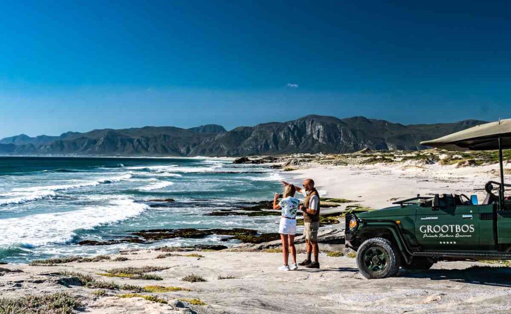 La Grootbos Private Nature Reserve, regione del Western Cape, affacciata sulla spettacolare Walker Bay e sulle montagne Overberg