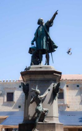 Repubblica Domenicana, città coloniale di Santo Domingo, Statua di Critoforo Colombo in Piazza Colon,
