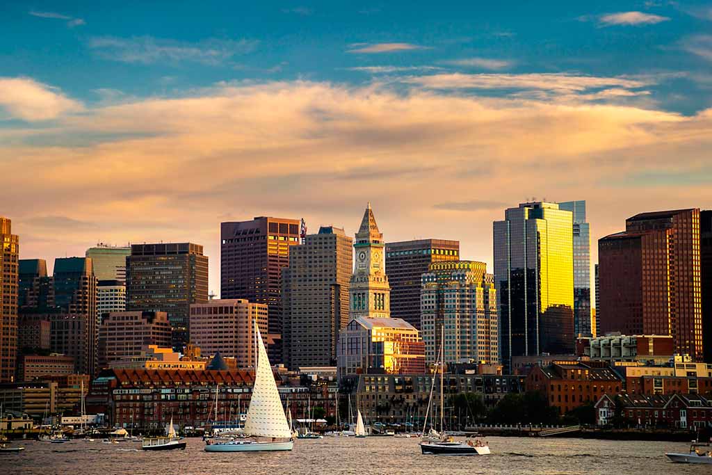 boston-baia-porto-panorama-tramonto