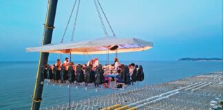 A Ferrara arriva Dinner in The Sky il ristorante tra le nuvole