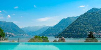 Le più belle piscine nel territorio del Lago di Como La piscina dell'Hotel Hilton sul lago di Como