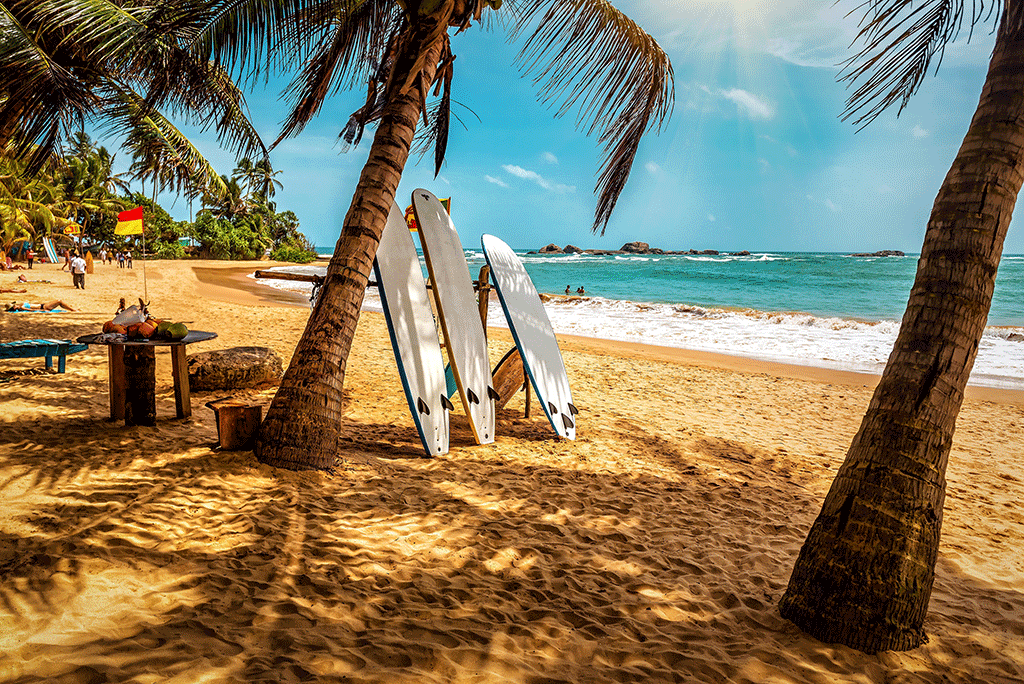 Una visione delle paradisiache spiagge dello Sri Lanka, fra i 10 luoghi da visitare 2025